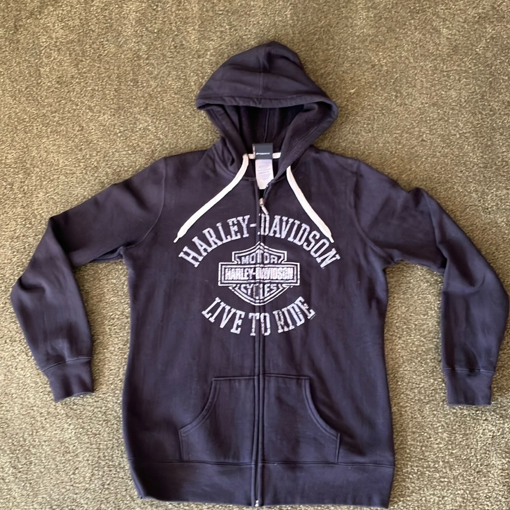 Harley Davidson Live to Ride Zippered Hoodie